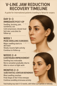 V-line jaw reduction recovery timeline