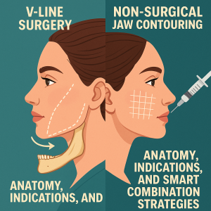 V-line surgery vs non-surgical jaw contouring