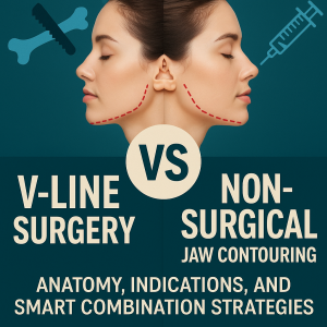 V-line surgery vs non-surgical jaw contouring