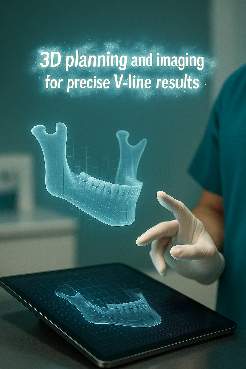 3D planning and imaging for precise V-line results