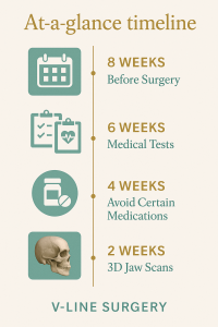 preparing for V-line surgery: pre-op checklist
