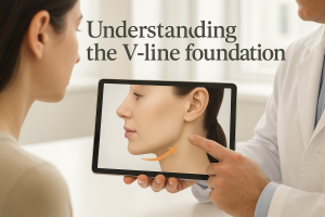 combining V-line with chin augmentation