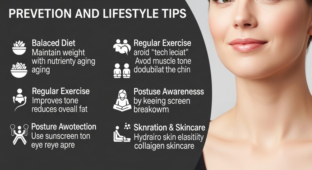 double chin fat vs sagging skin