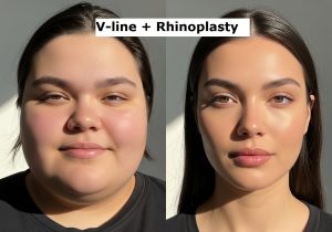 combination of V-line surgery