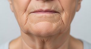 double chin fat vs sagging skin