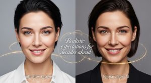 long-term results and maintenance of V-line surgery