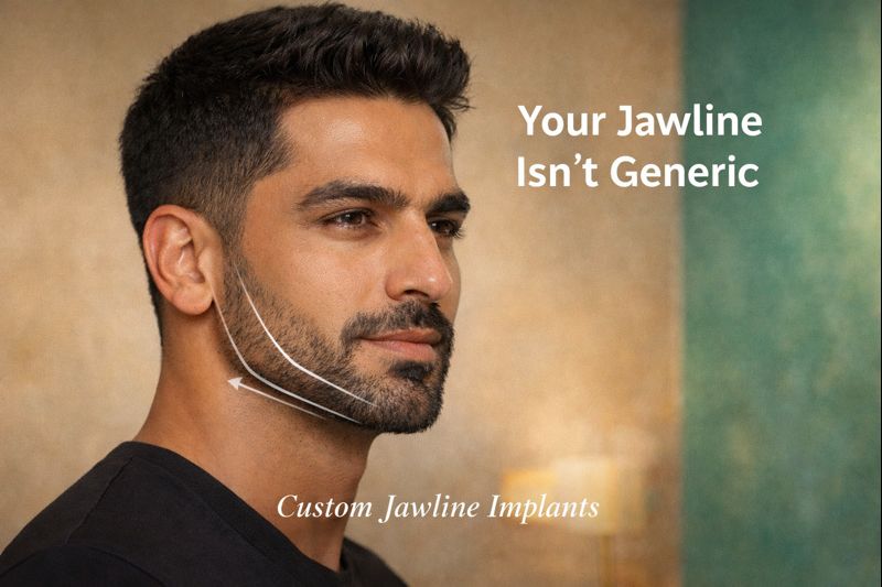 custom jawline implants Dubai