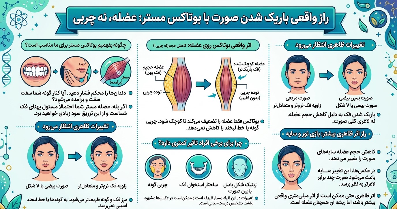 بوتاکس عضله ماستر