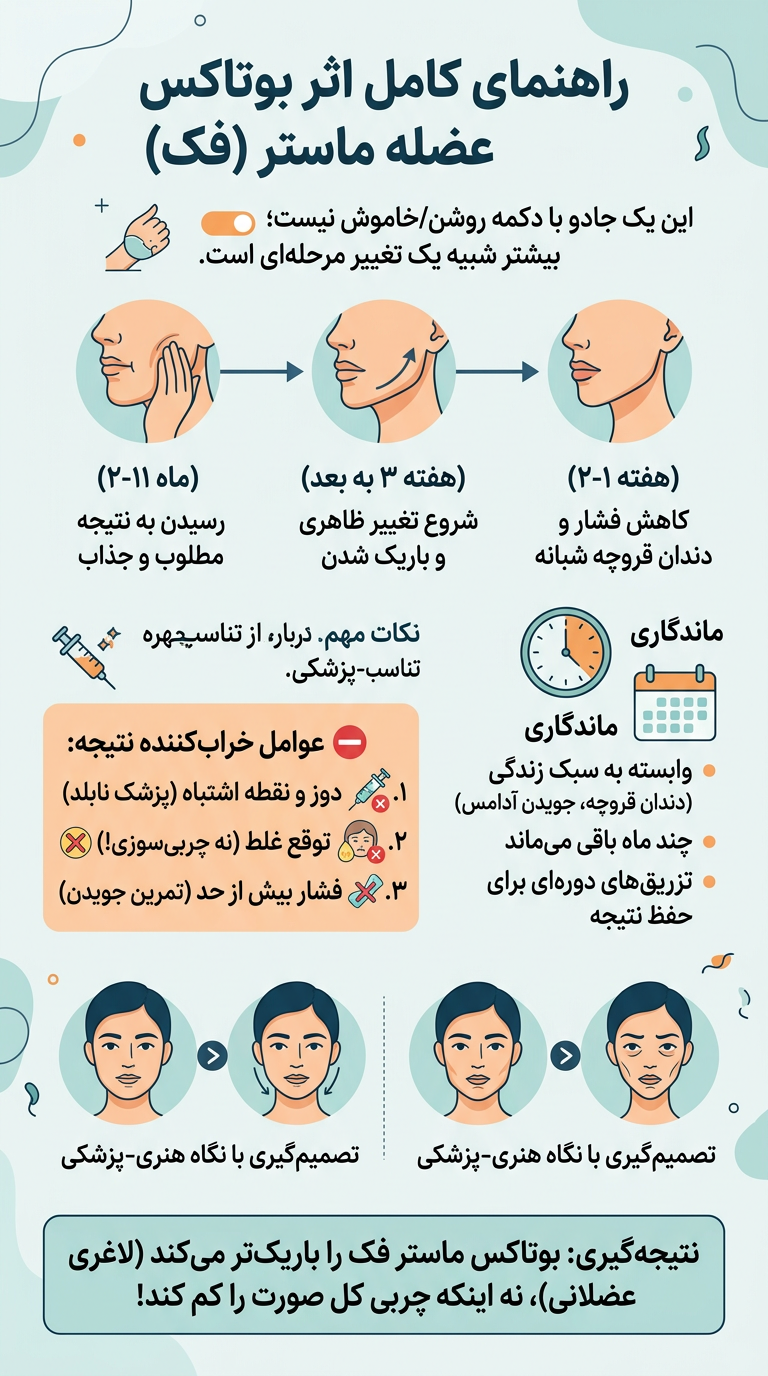 بوتاکس عضله ماستر