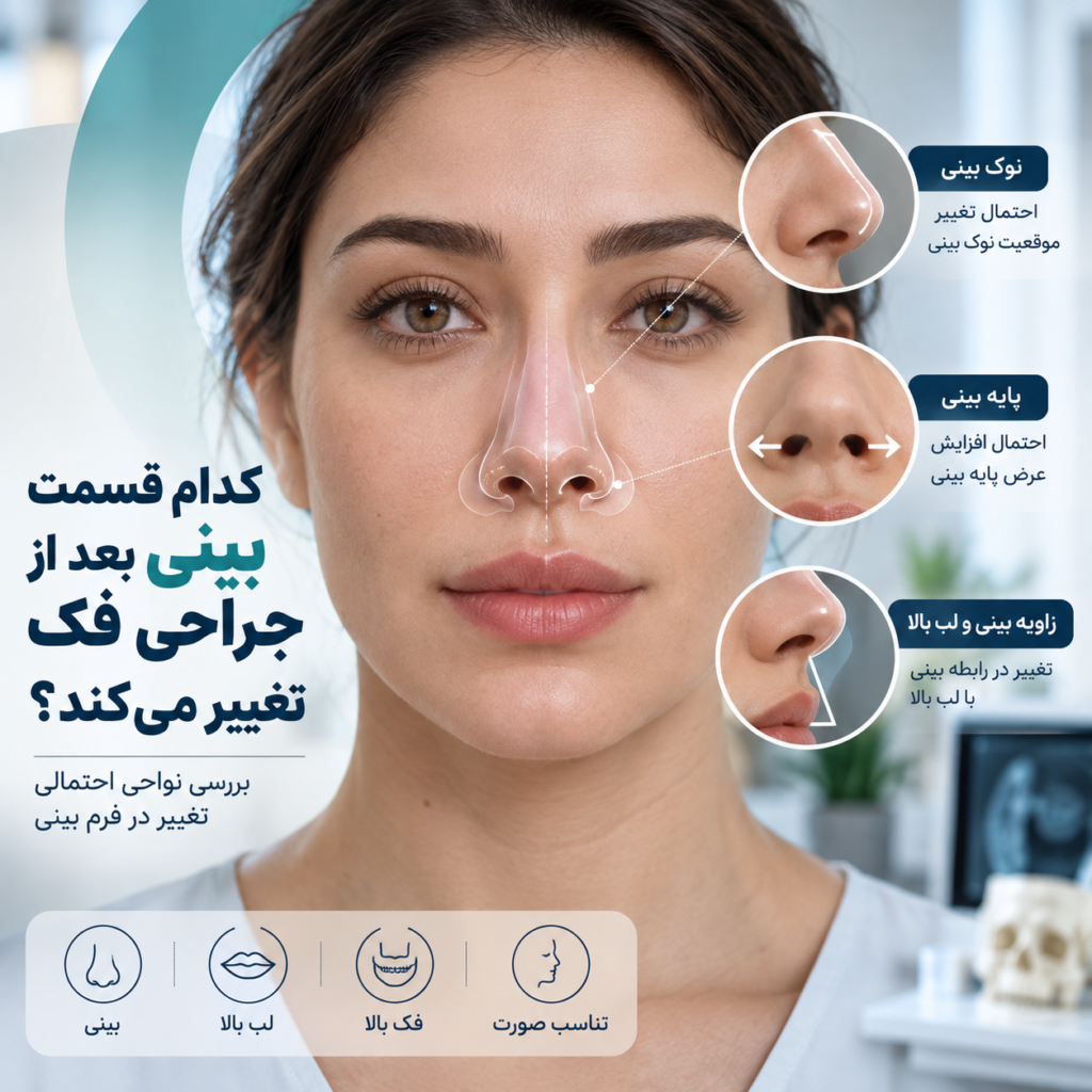 تأثیر جراحی فک بالا روی بینی؛ آیا فرم بینی تغییر میکند؟